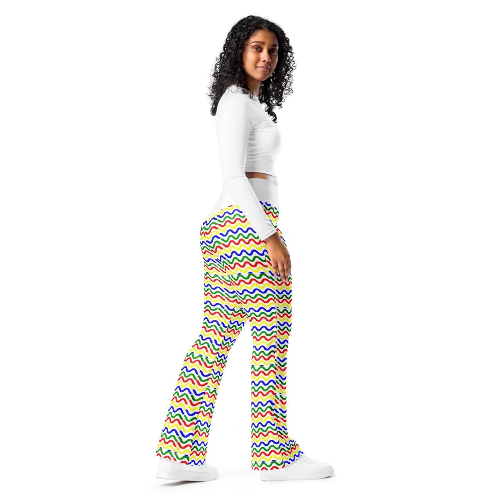 Black History Month Pattern Flare Pants product image (8)