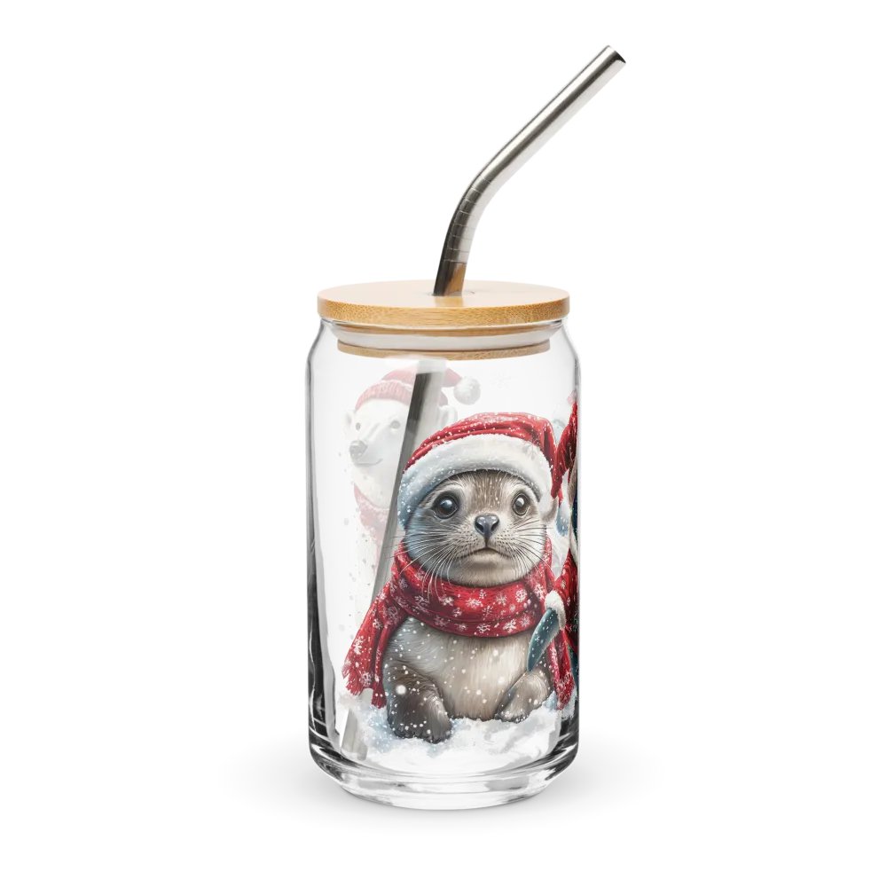 Arctic Holiday Friends Can-Shaped Glass Set product image (4)
