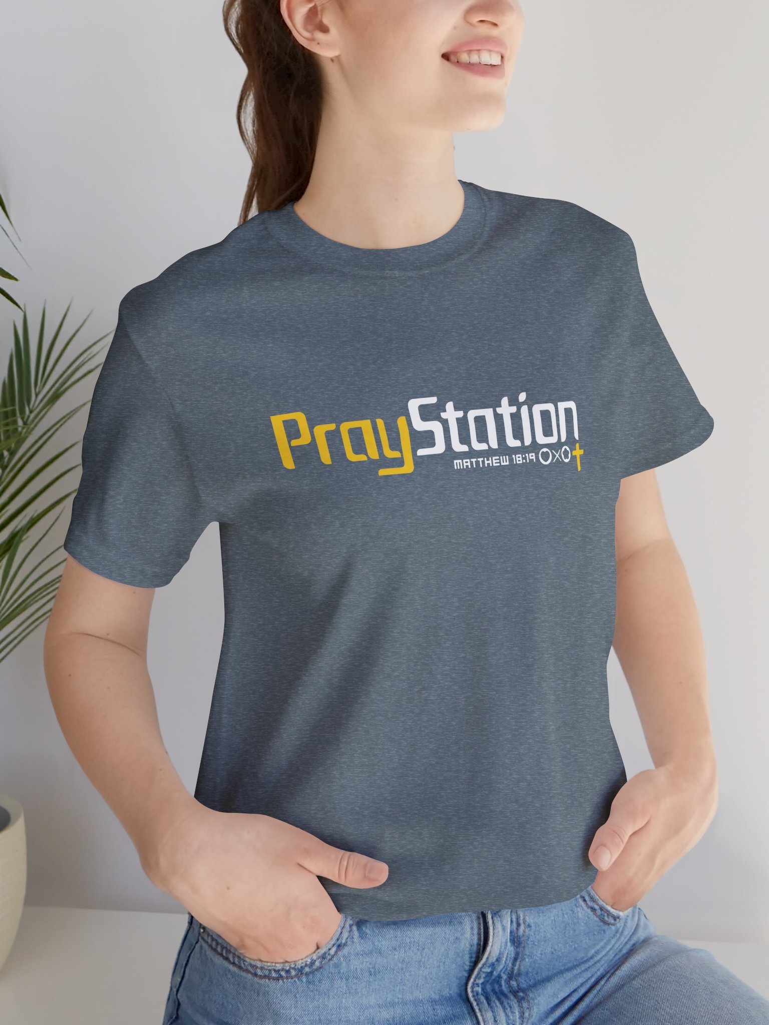 LXA PrayStation Classic Tee | Love X Aloha - Faith Collection | Premium Christian Apparel product image (6)