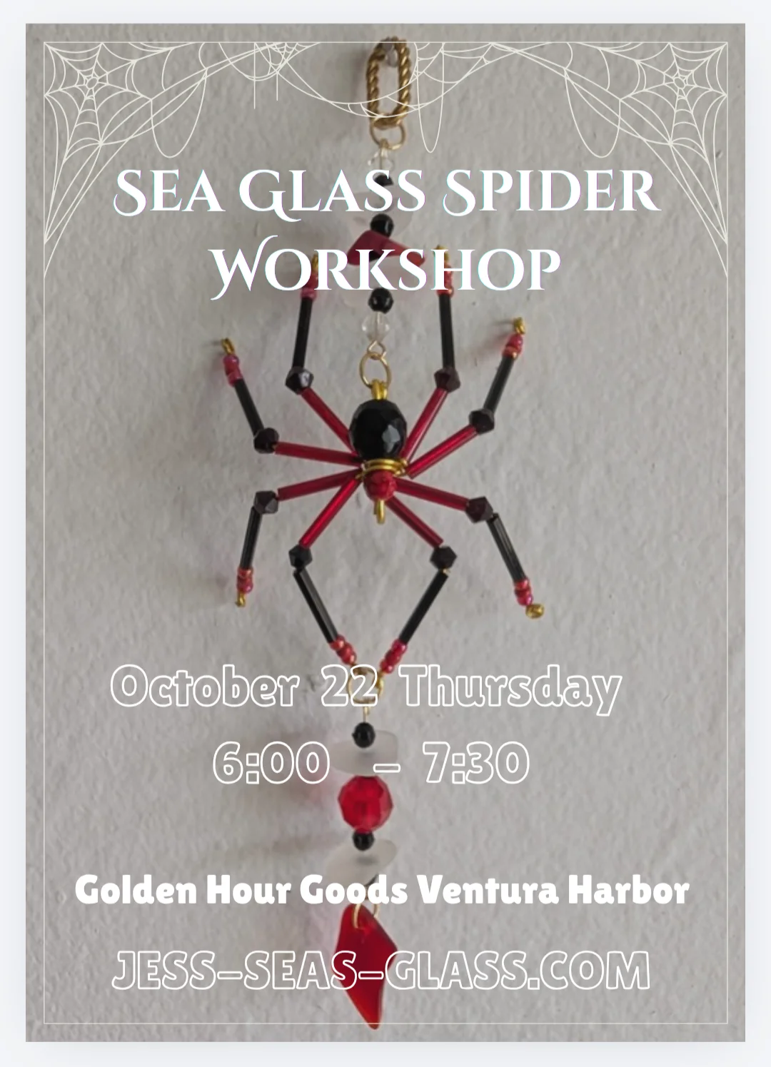 Sea Glass Spider Workshop product image (1)