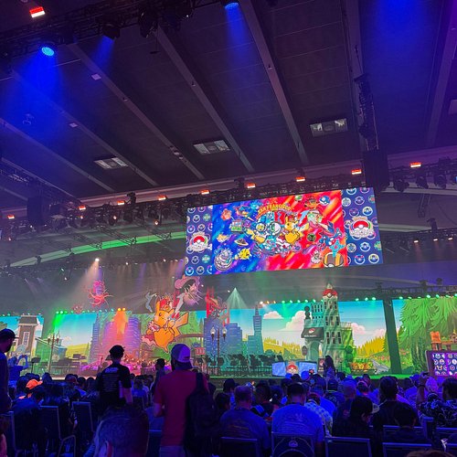 Seated for the opening ceremony of #PokemonWorlds #PokemonXP #Pokemon #Gaming #VideoGames