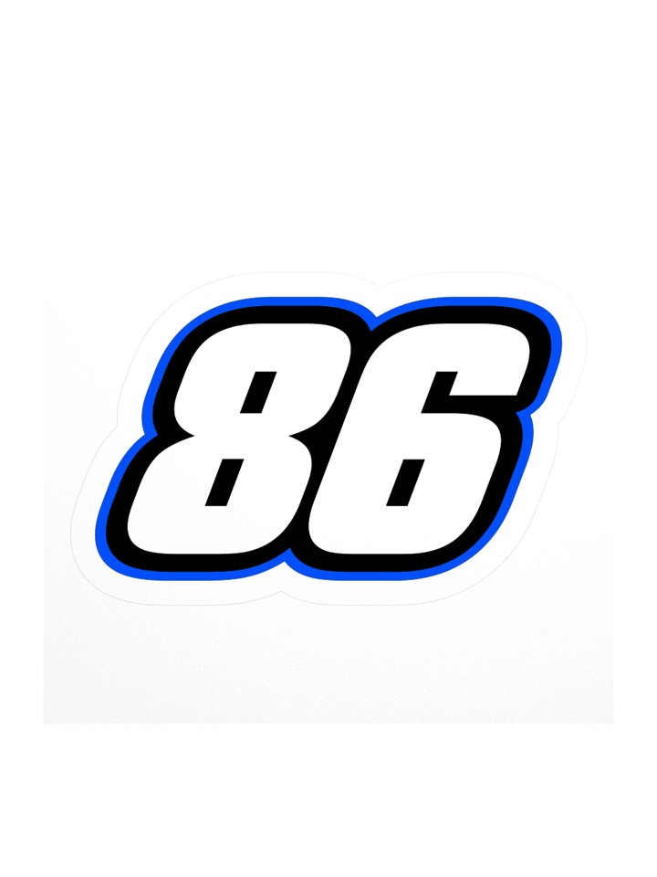 Aiden Schramm Number Sticker (Blue) product image (3)