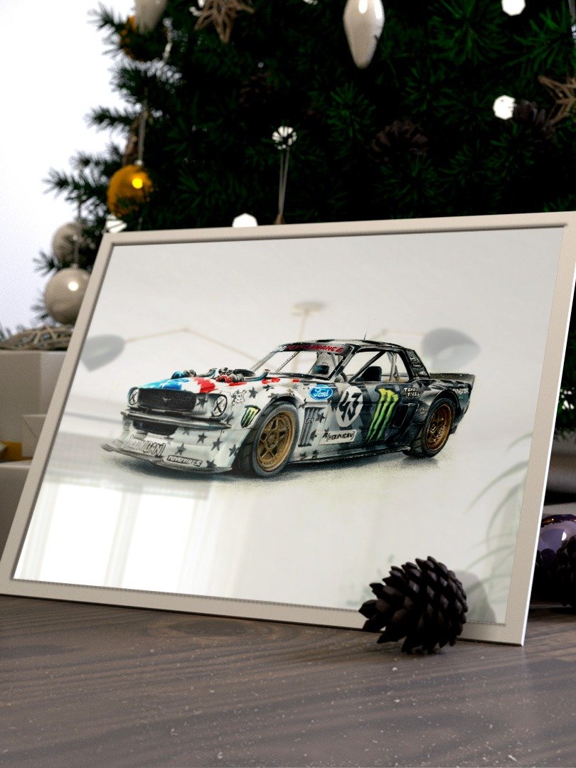 Ken Block's Ford Mustang Hoonicorn v2 - A3 Print product image (5)
