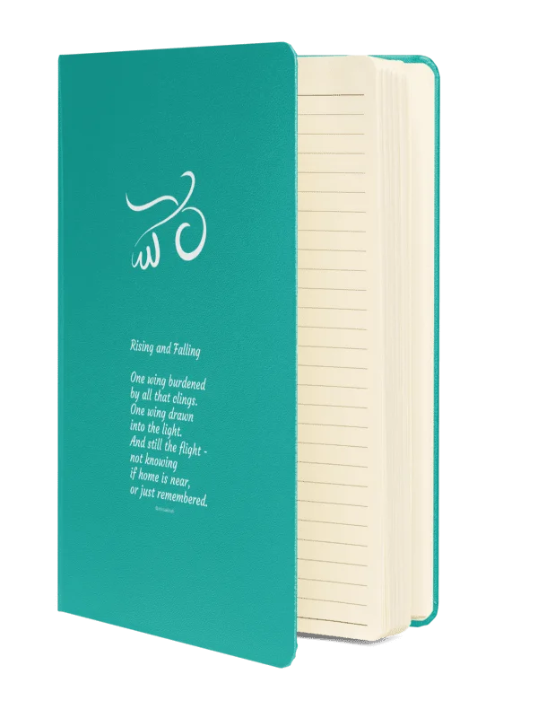 Bird Calligraphy Notebook w/Poem – Clear White Print product image (2)