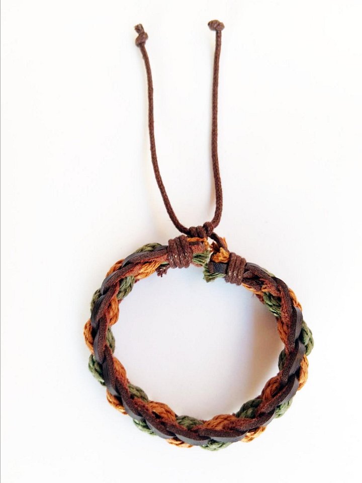 Bracciale intrecciato ocra product image (1)