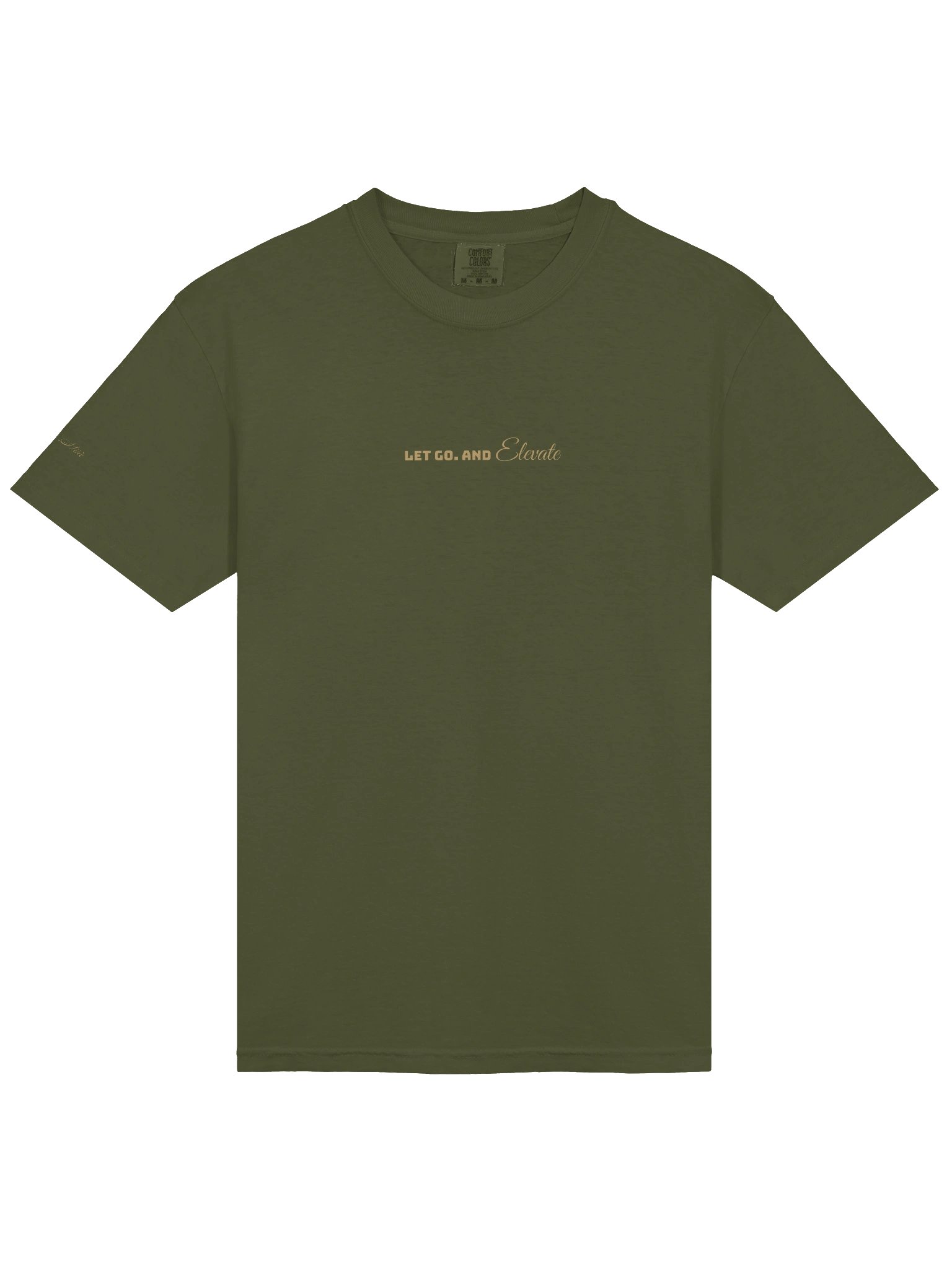 Soully Mine- GOLD PRINT Let Go. And Elevate T-Shirt product image (1)