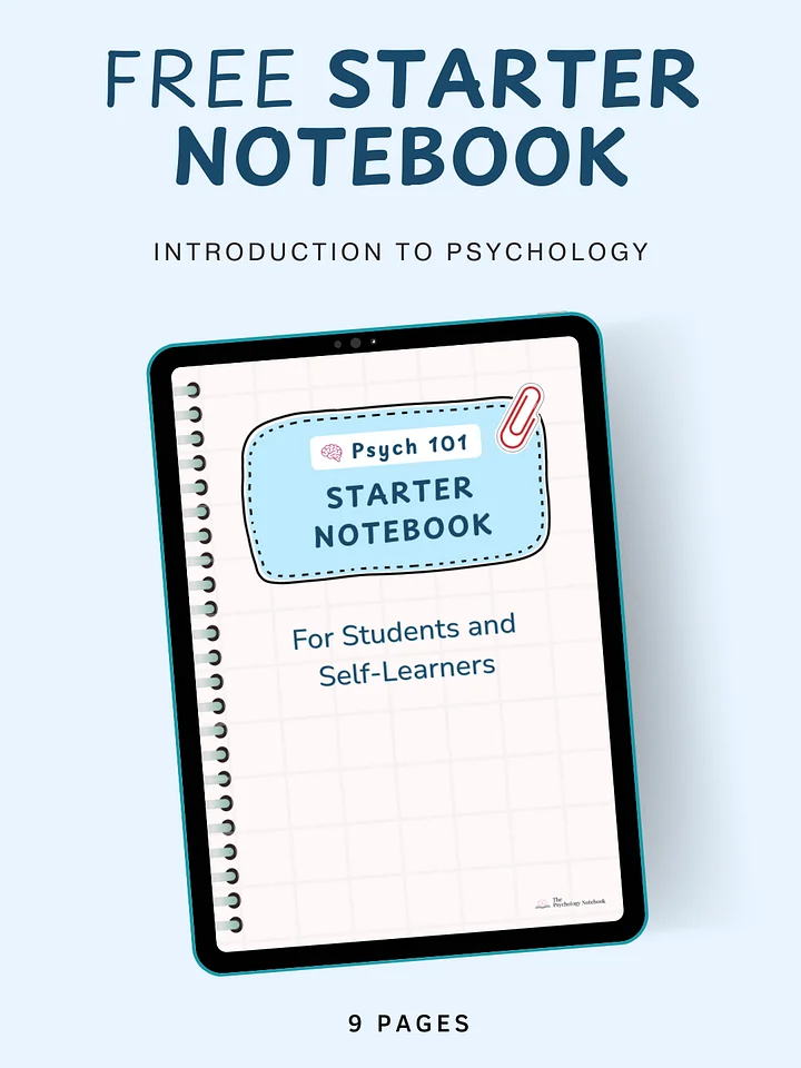 Starter Notebook | Psych 101 Study Guide product image (1)