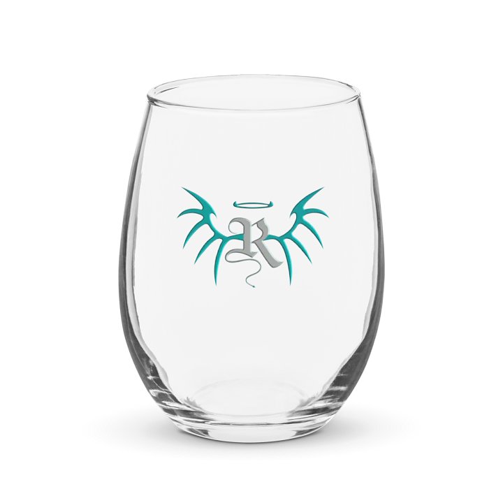 RafaZafar Logo Stemless Wineglass (silver) product image (1)