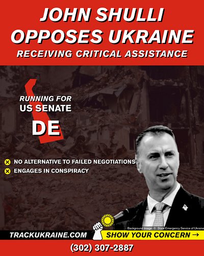 John Shulli (@johnshulli) is running in Delaware's Republican Senate primary.

❌No alternative to failed negotiations
❌Engage...