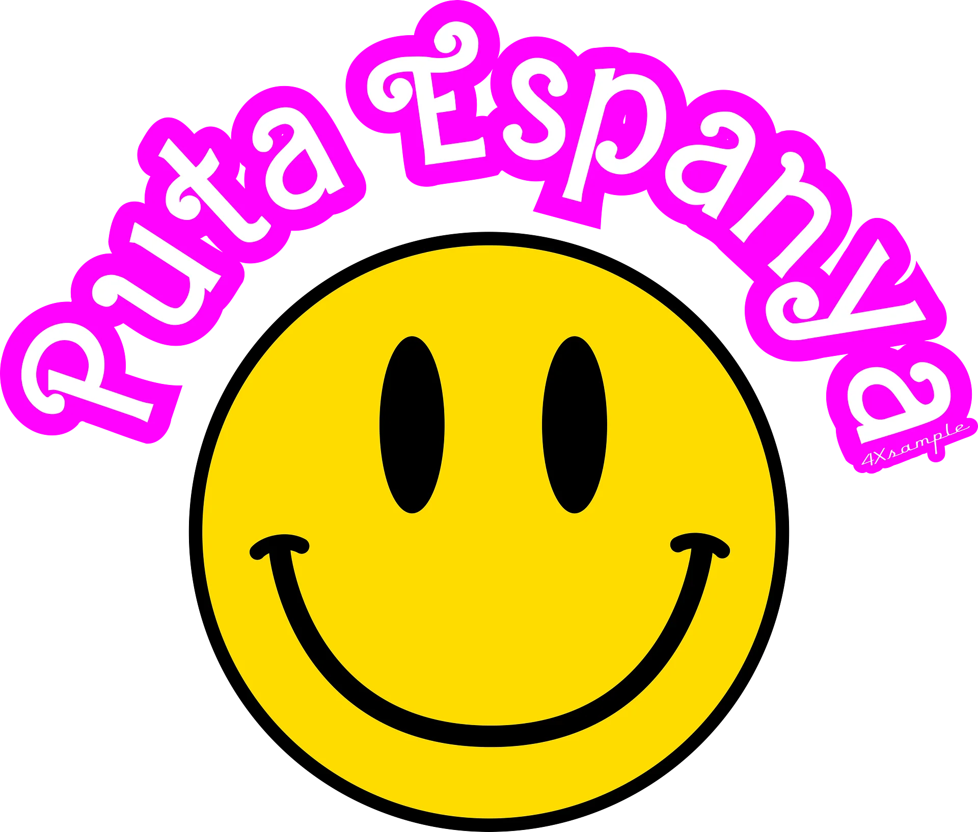 Puta espanya Smiley - Adhesius product image (1)