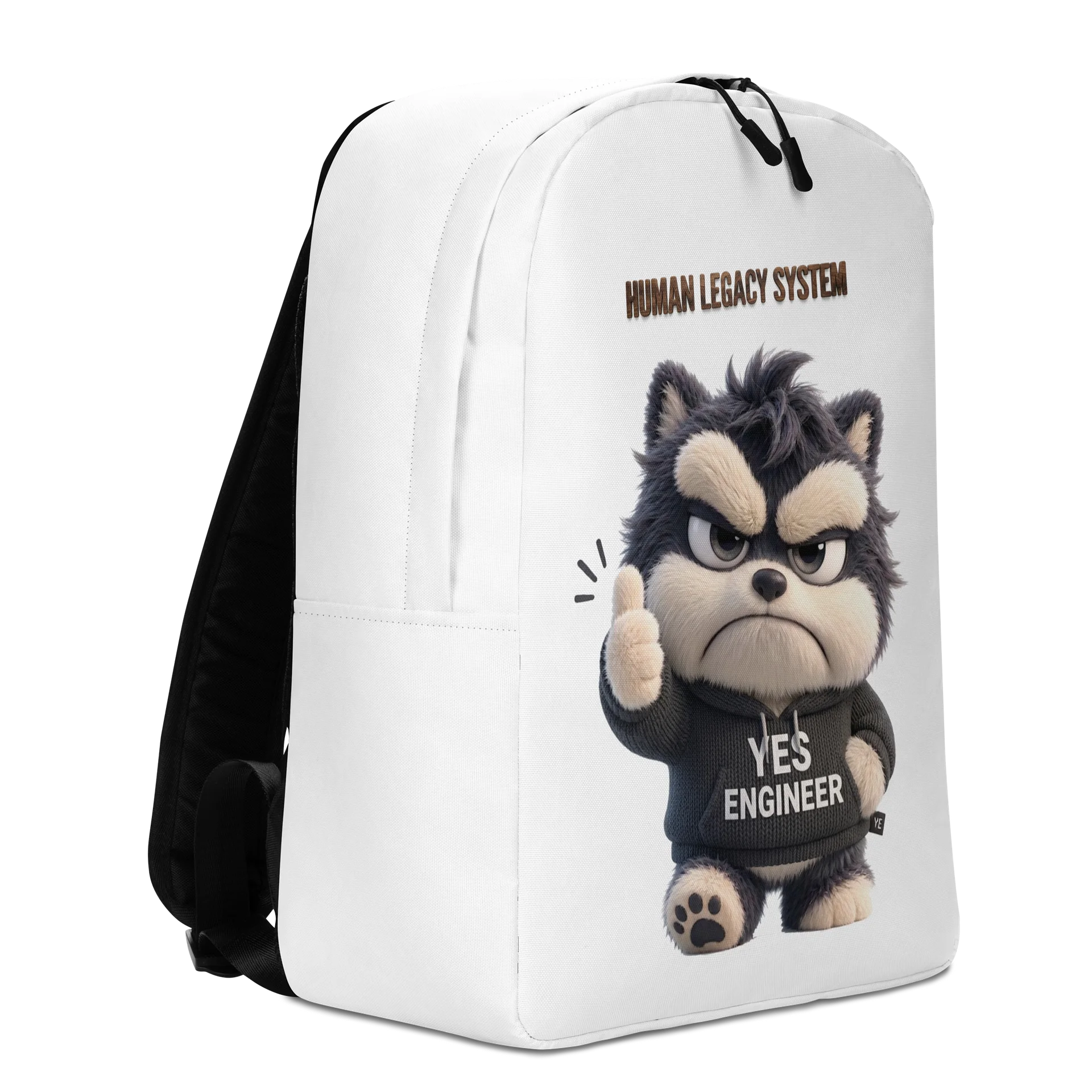 HUMAN LEGACY SYSTEM | AI Infrastructure Meme Backpack for Developers Gift Idea Tech Apparel product image (3)