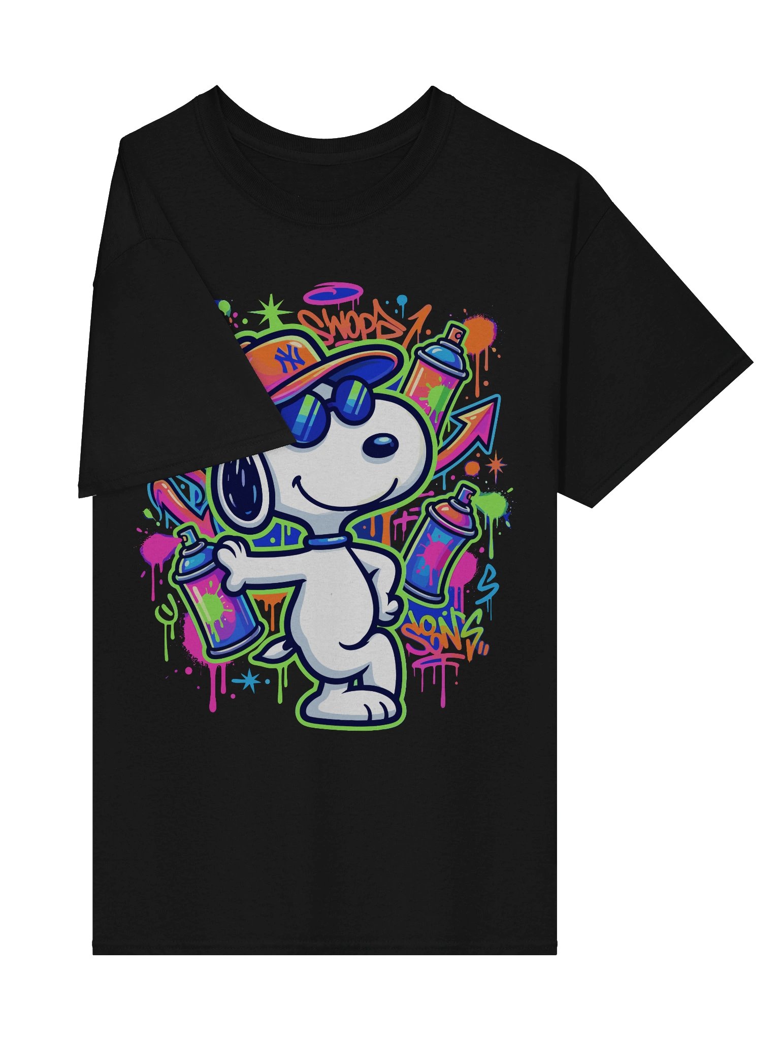 Snoopy graffiti t-shirt product image (30)