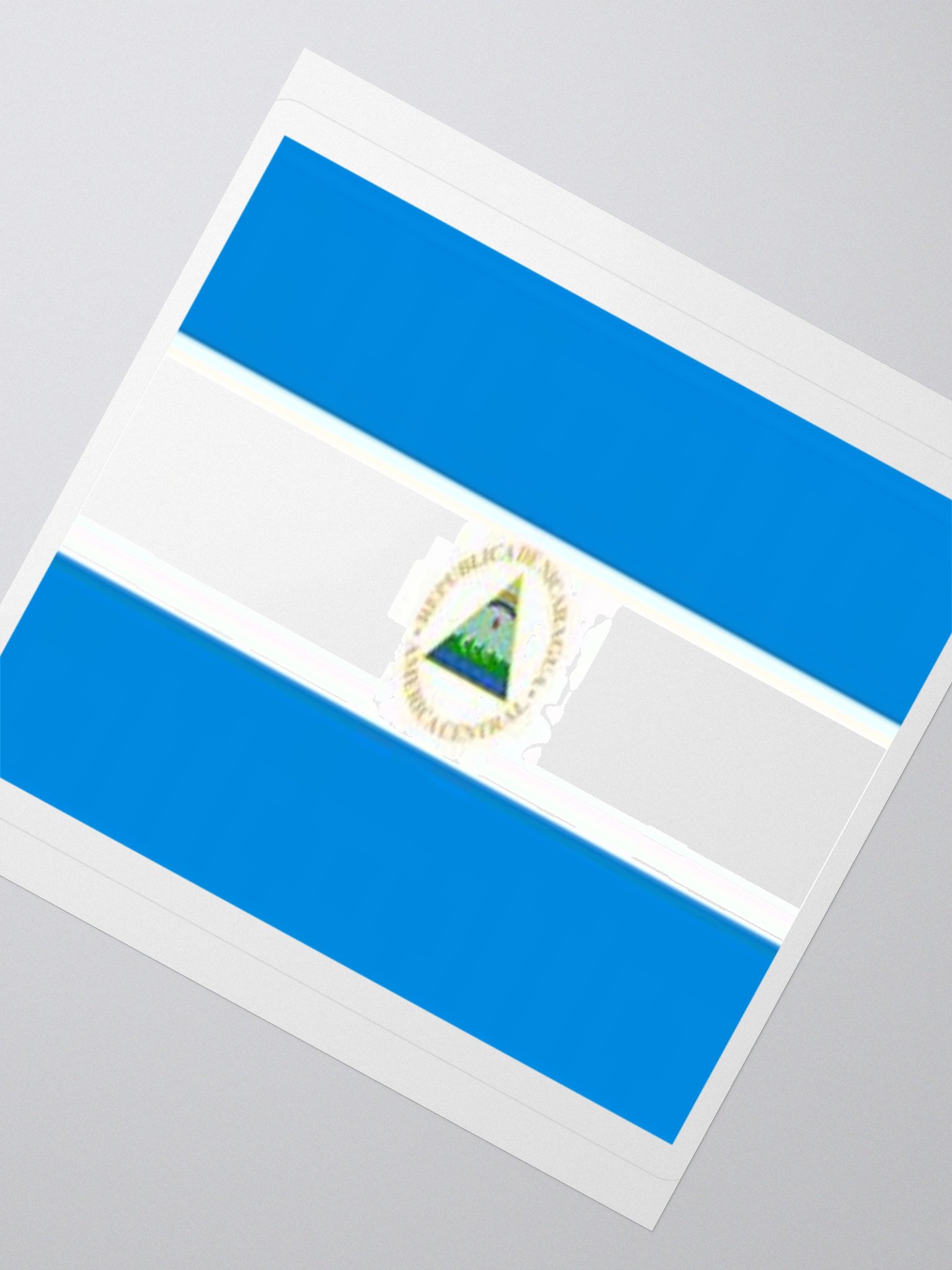 Exclusive Nicaraguan Flag Kiss-Cut Stickers - High-Quality Vinyl, Multiple Sizes product image (4)