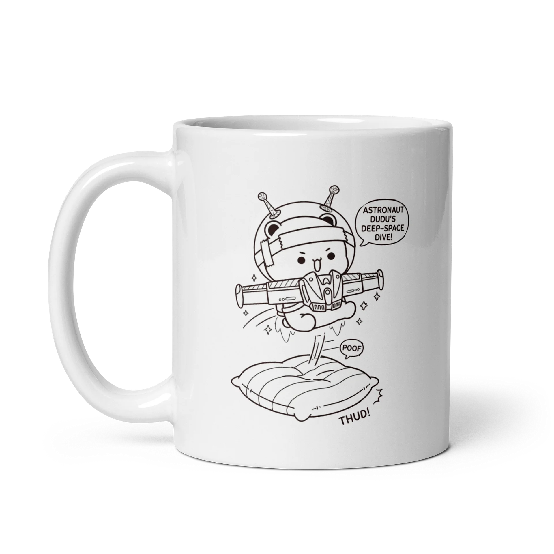 Astronaut Dudu's Deep-Space Dive Coffee Mug product image (4)