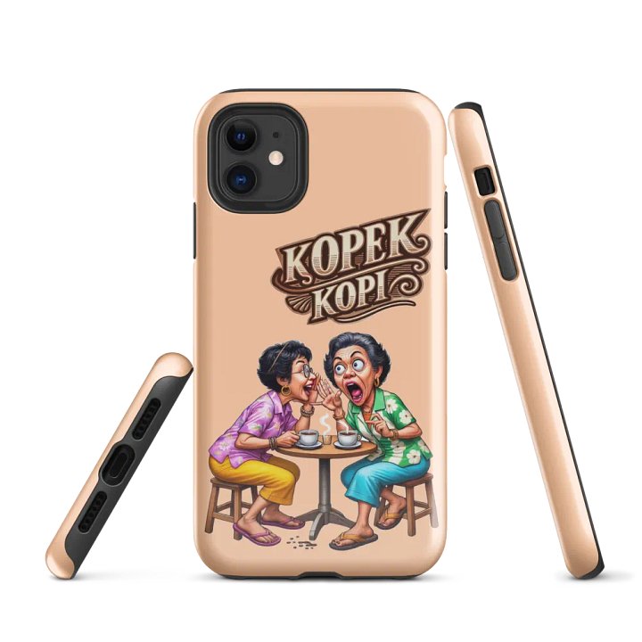 Kopek Kopi Custom iPhone Case – Fun Singlish Design for iPhone 11 to iPhone 16 product image (1)