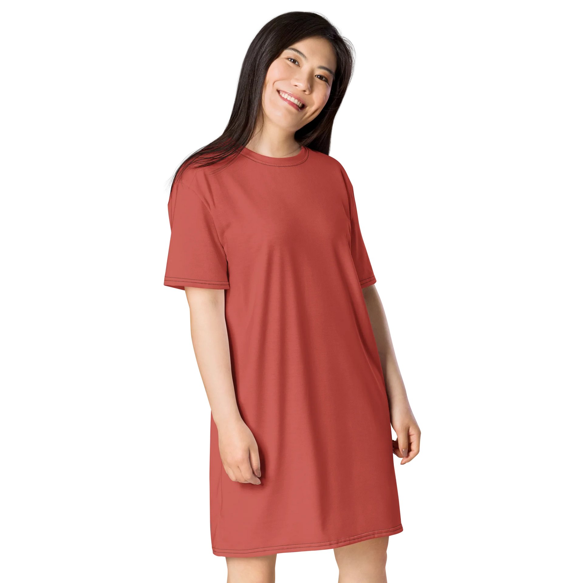 Sunglo Oversized T-Shirt Dress | Stretchy Fabric | Casual or Formal Style | Sizes 2XS-6XL | Exclusive Design product image (4)