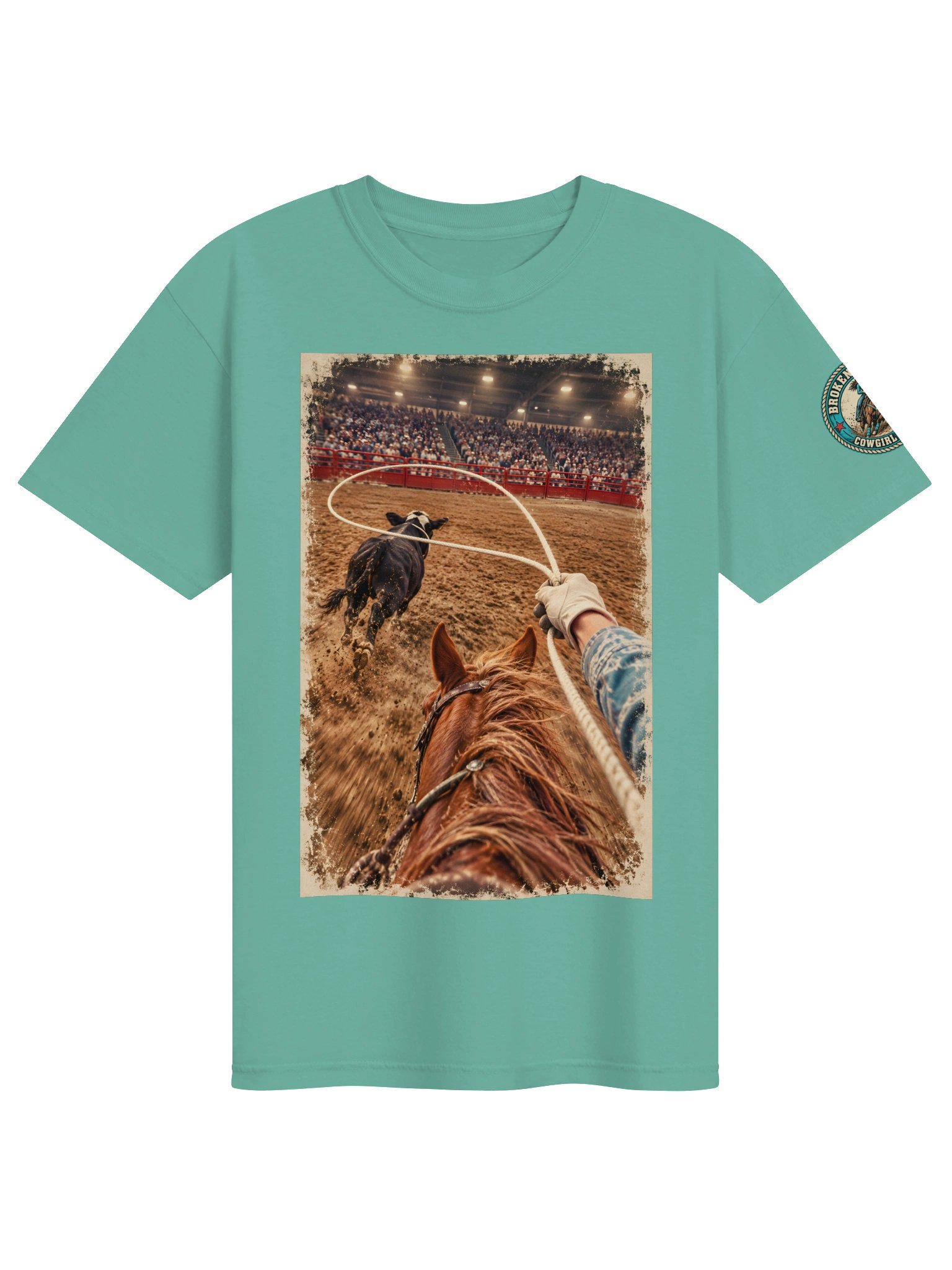 Breakaway Roping Shirt — Two-Sided POV Rodeo Tee | Broken Cowgirl™ product image (3)