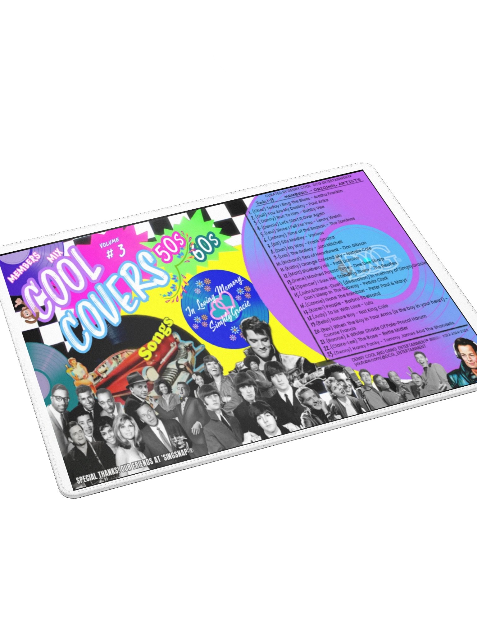 Cool Covers 50s, 60s Members Album Mouse Pad product image (3)