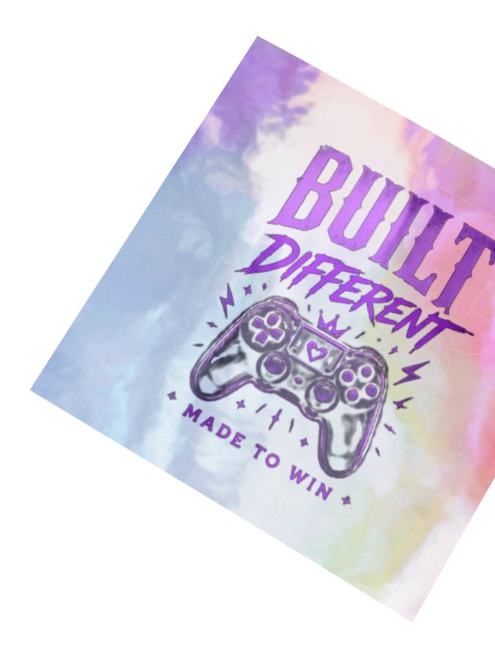 Built Different Gamer Holographic Sticker Set product image (4)