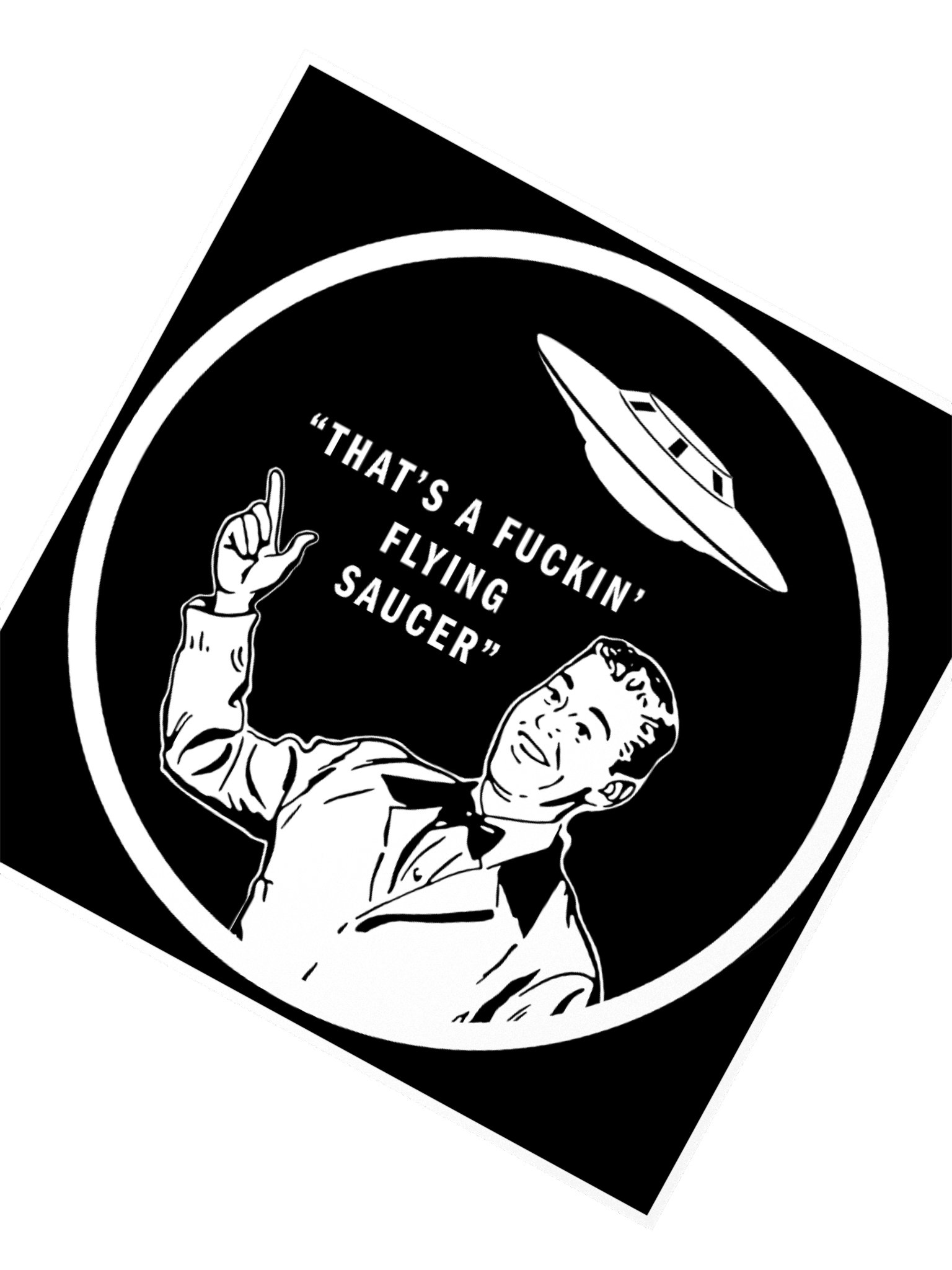 FLYING SAUCER STICKER product image (2)