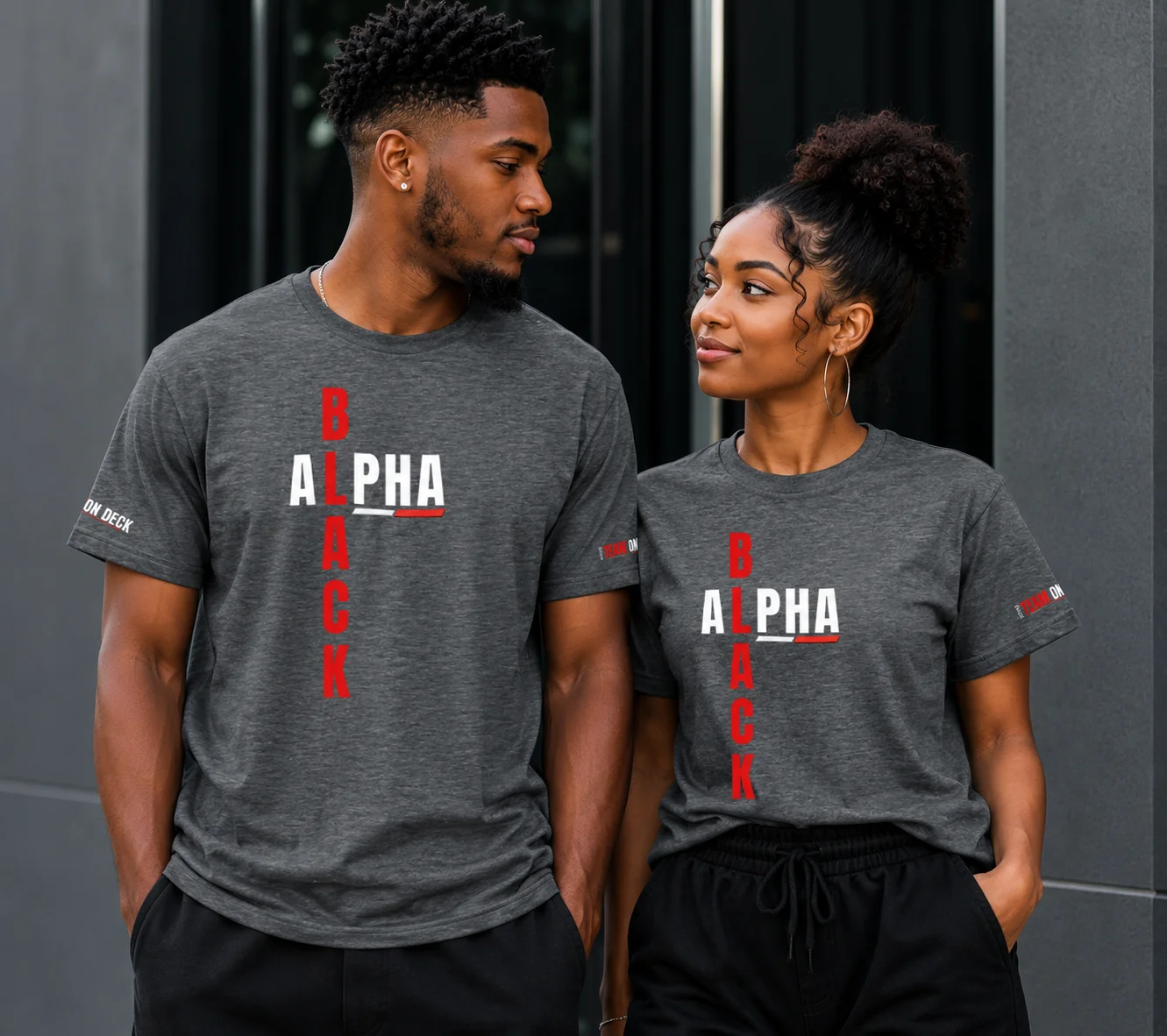Black Alpha Bold Graphic Tee product image (10)