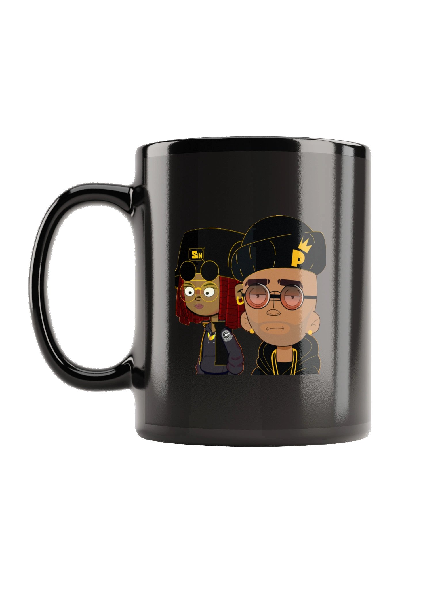 Thought Crimez Black Glossy Mug product image (1)