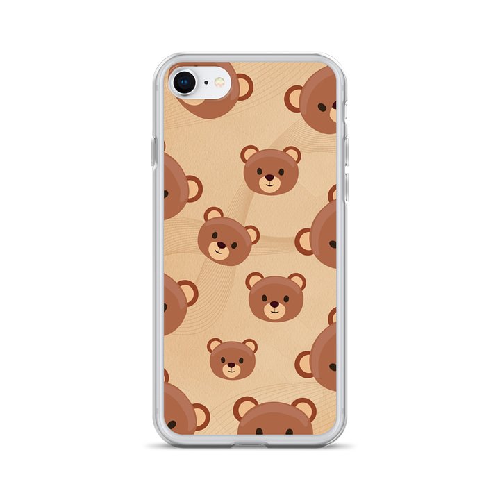 Teddy Bear Faces Clear Case for iPhone product image (28)