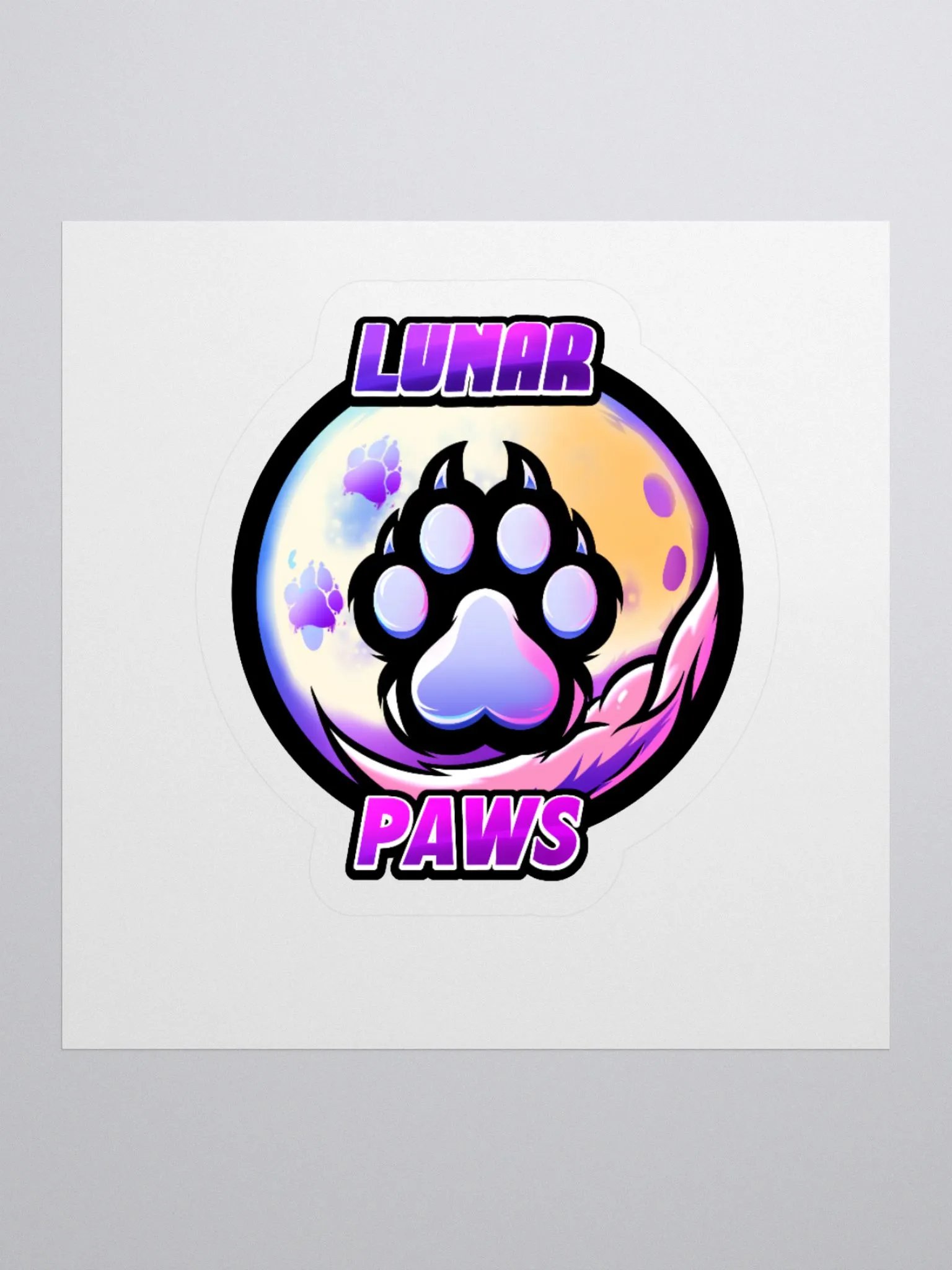 Lunar Paws Celestial Kiss Cut Stickers product image (1)