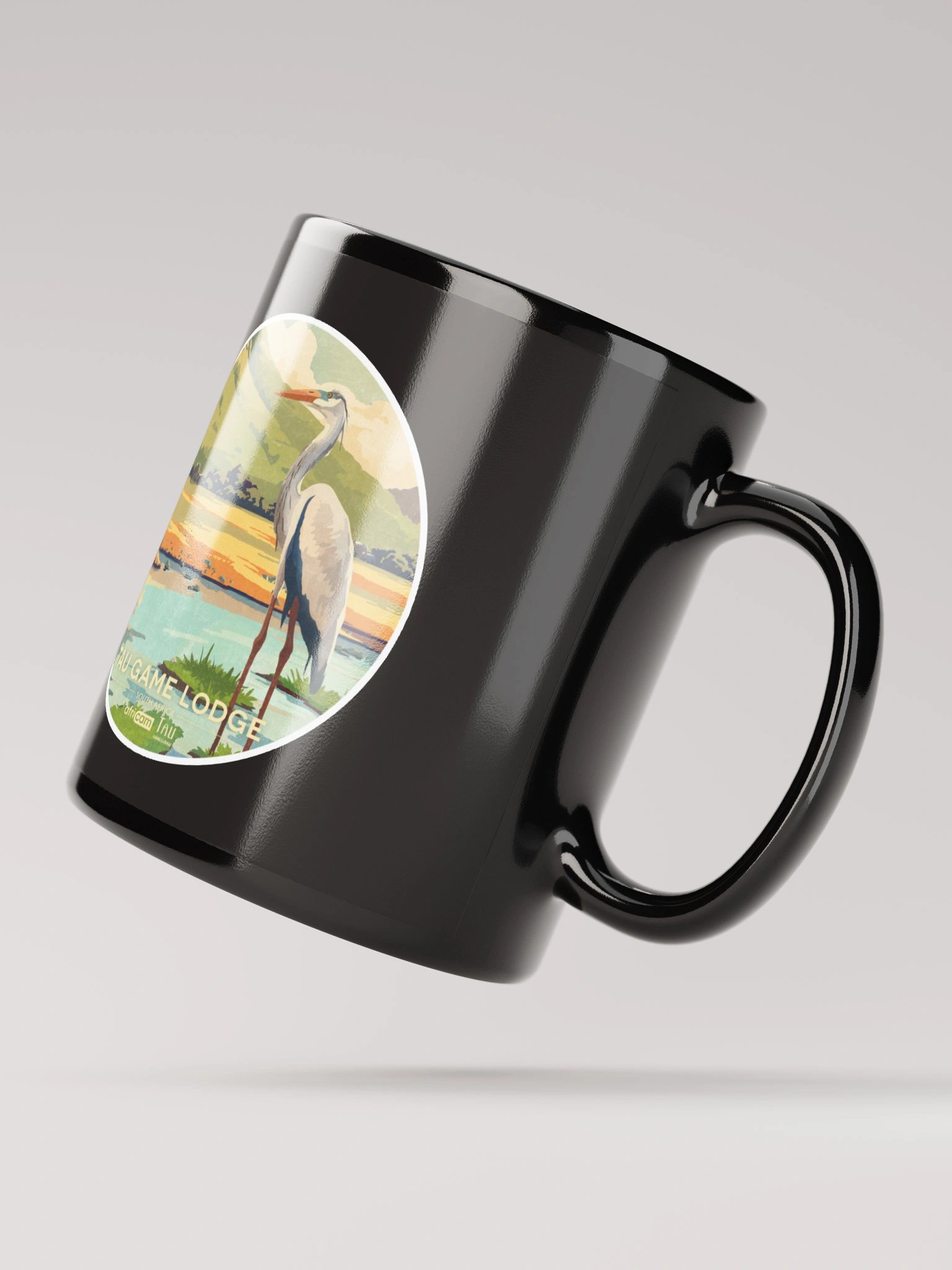 Black Tau (Heron) Mug product image (3)