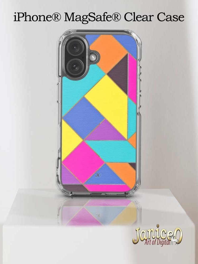 Geometric Fusion iPhone® MagSafe® Clear Case product image (8)