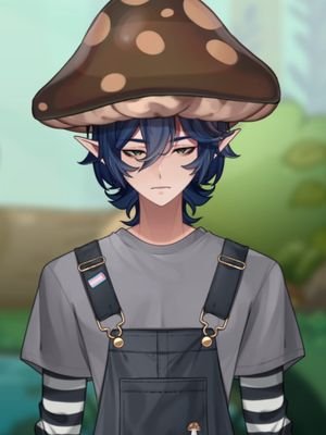 Dont tell anyone but I love when a hat war breaks out #RatthewVT #LGBTQ #trans #mushroomhat #mushroom #streamer #vtuber #malevtuber 