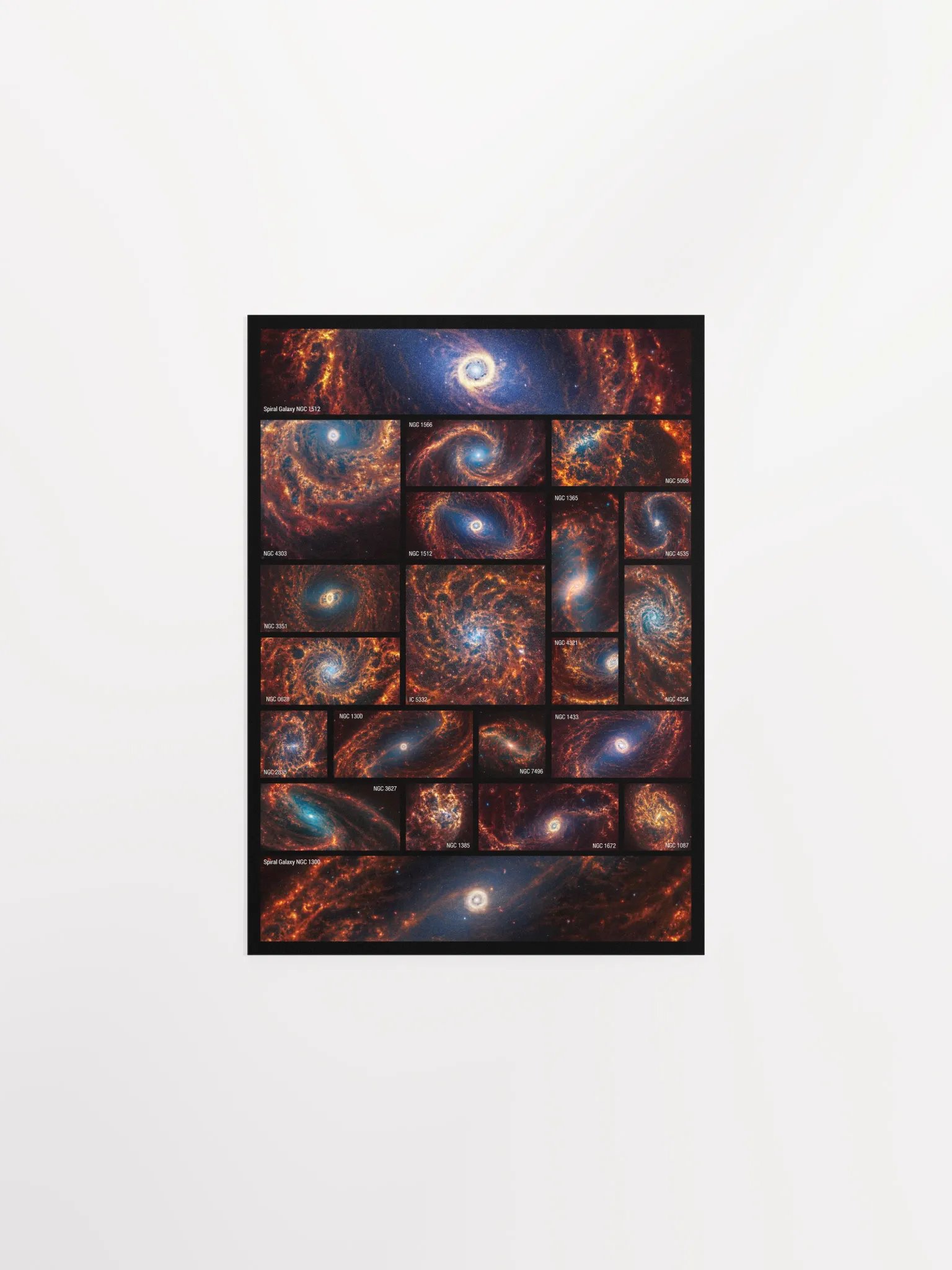 JWST 19+2 Spiral Galaxies (James Webb/JWST) — space poster product image (7)