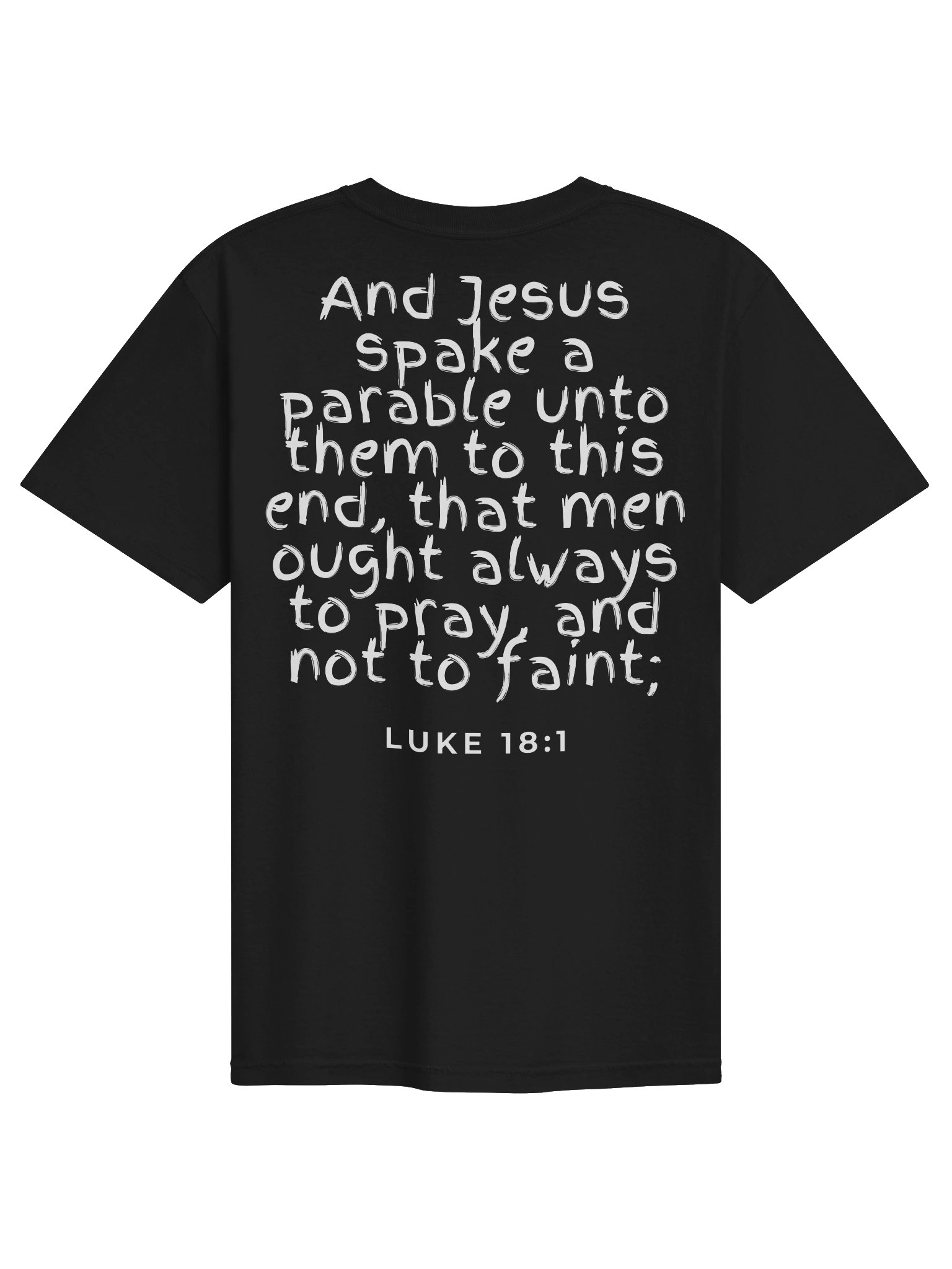 Luke 18:1 Scripture Tee product image (2)