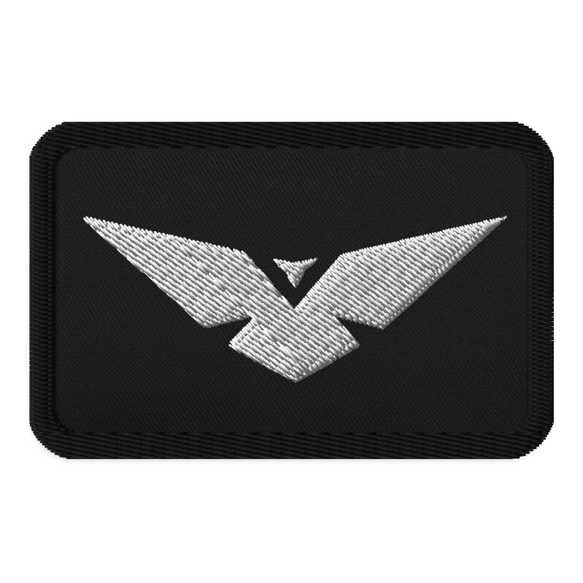 Black Embroidered Rectangle Patch product image (1)
