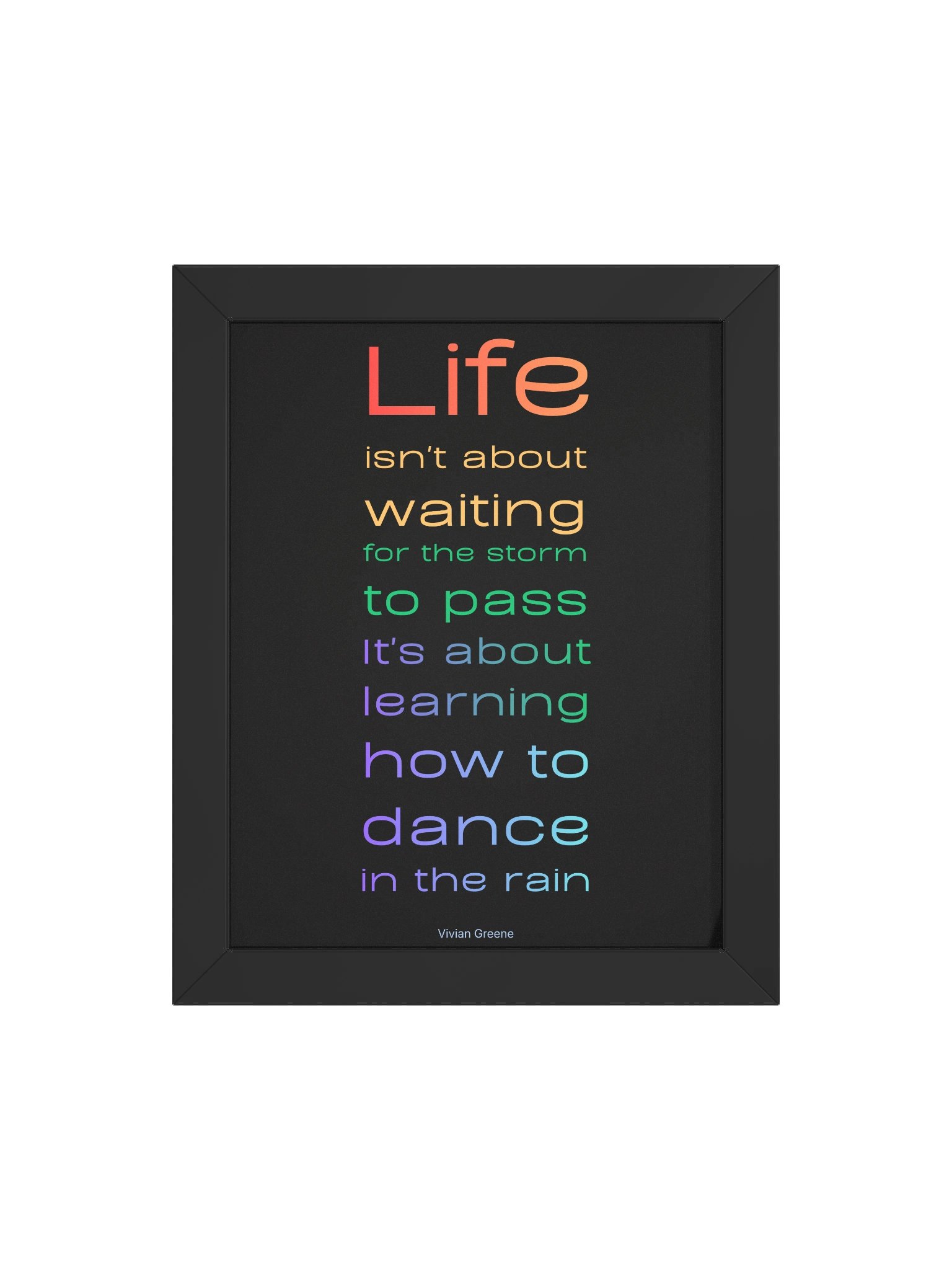 Learn to Dance in the Rain Framed Wall Art product image (4)