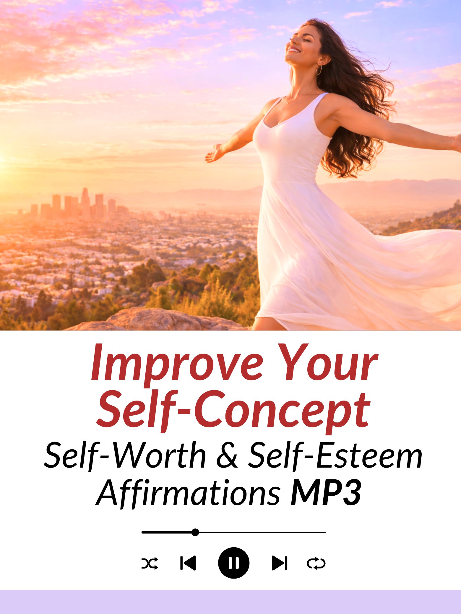 Improve Your Self-Concept & Self-Image | Self-Worth and Self-Esteem Affirmations | MP3 Download product image (1)
