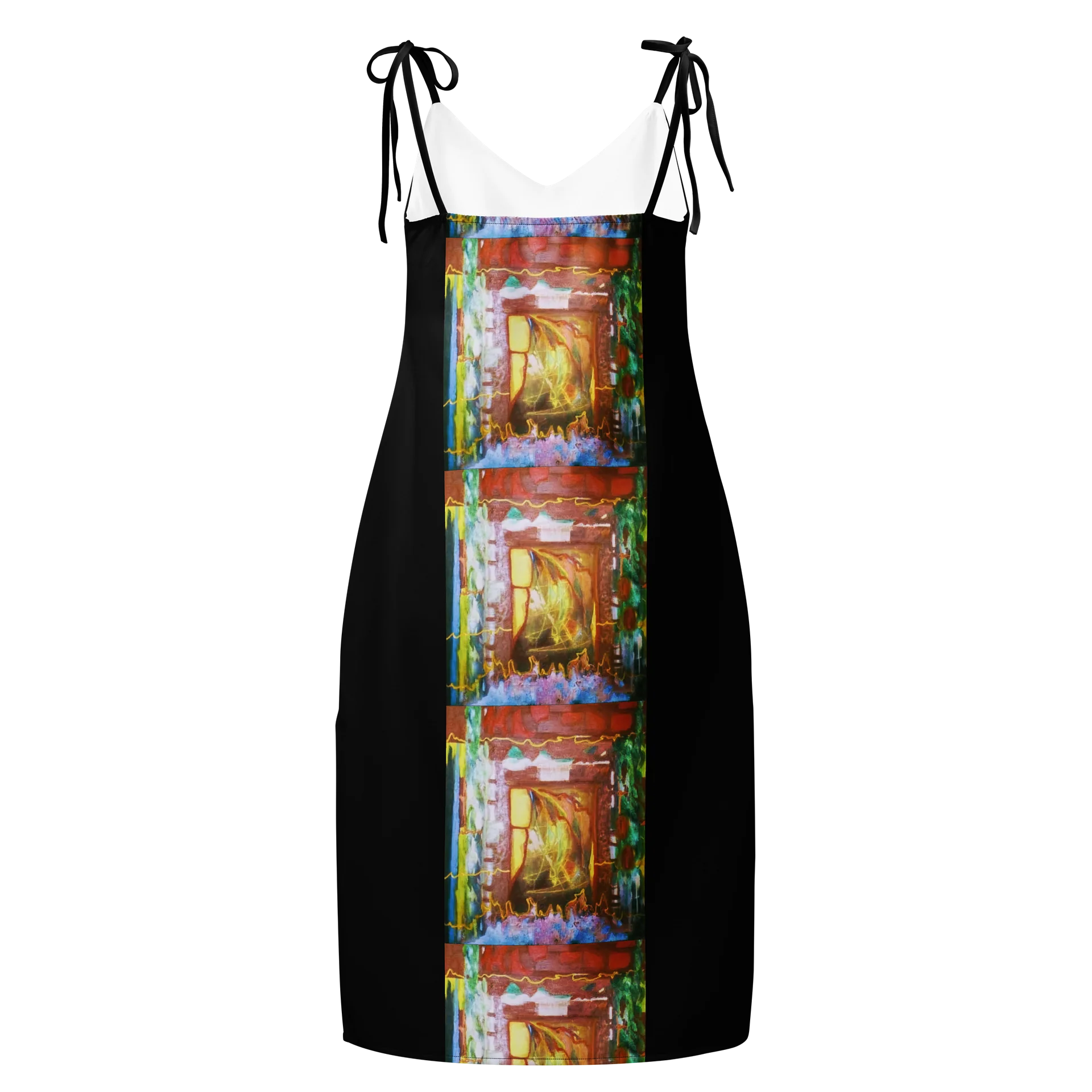Vibrant All-Over Print Slip Dress product image (1)