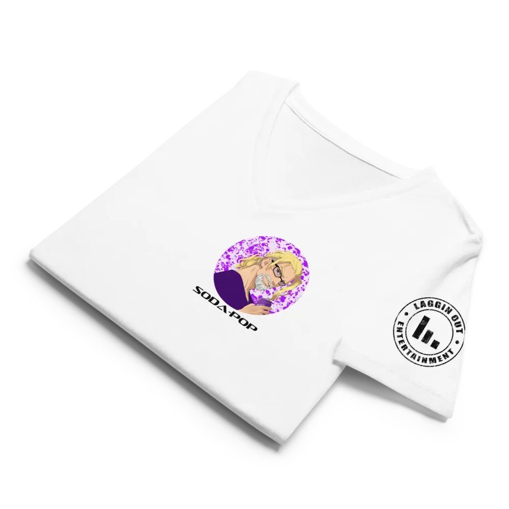 Woah dude V-neck tee white product image (12)