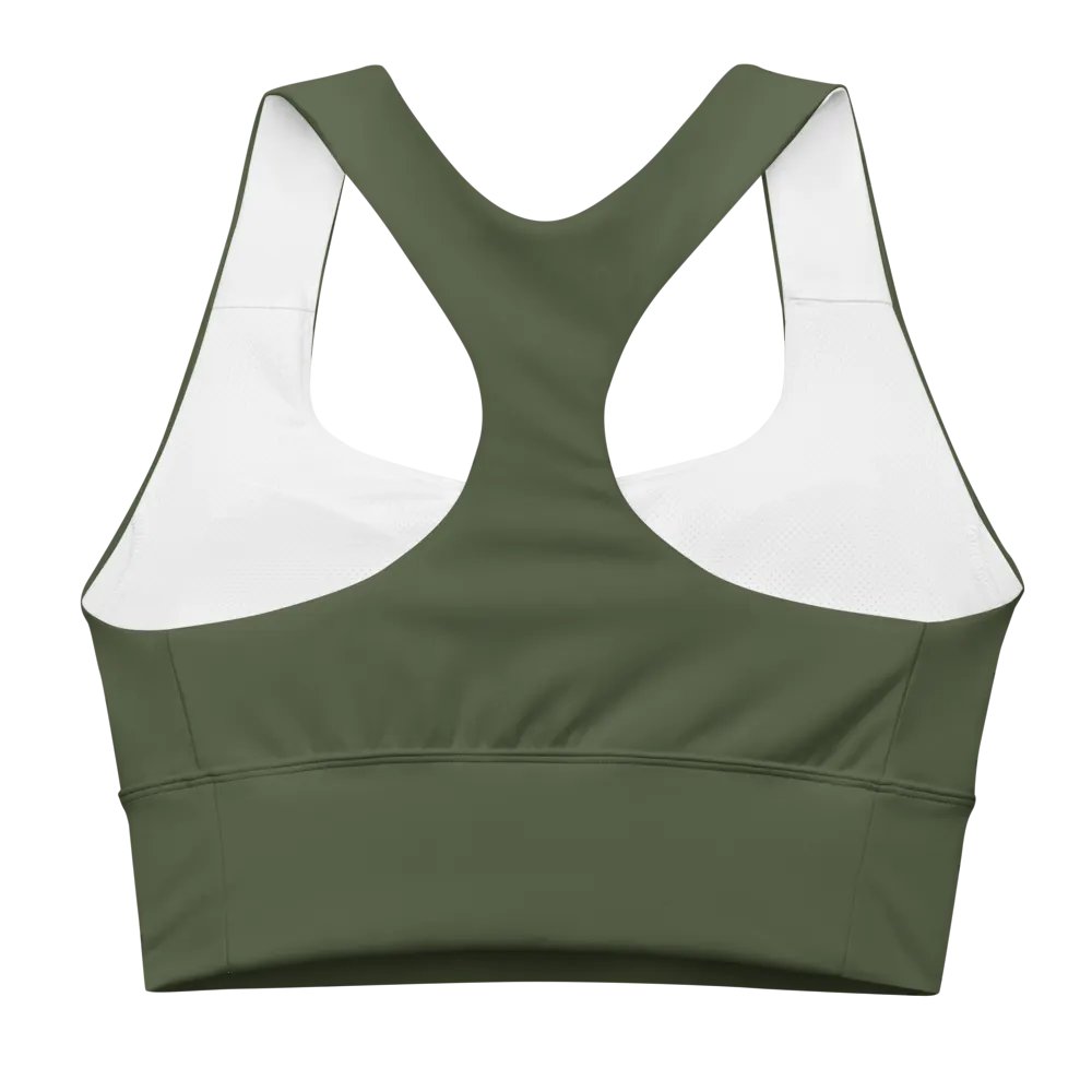 Olive Longline Sports Bra product image (6)