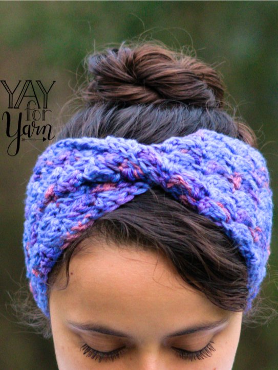 Twisted Earwarmer - PDF Headband Crochet Pattern & Video Tutorial product image (1)