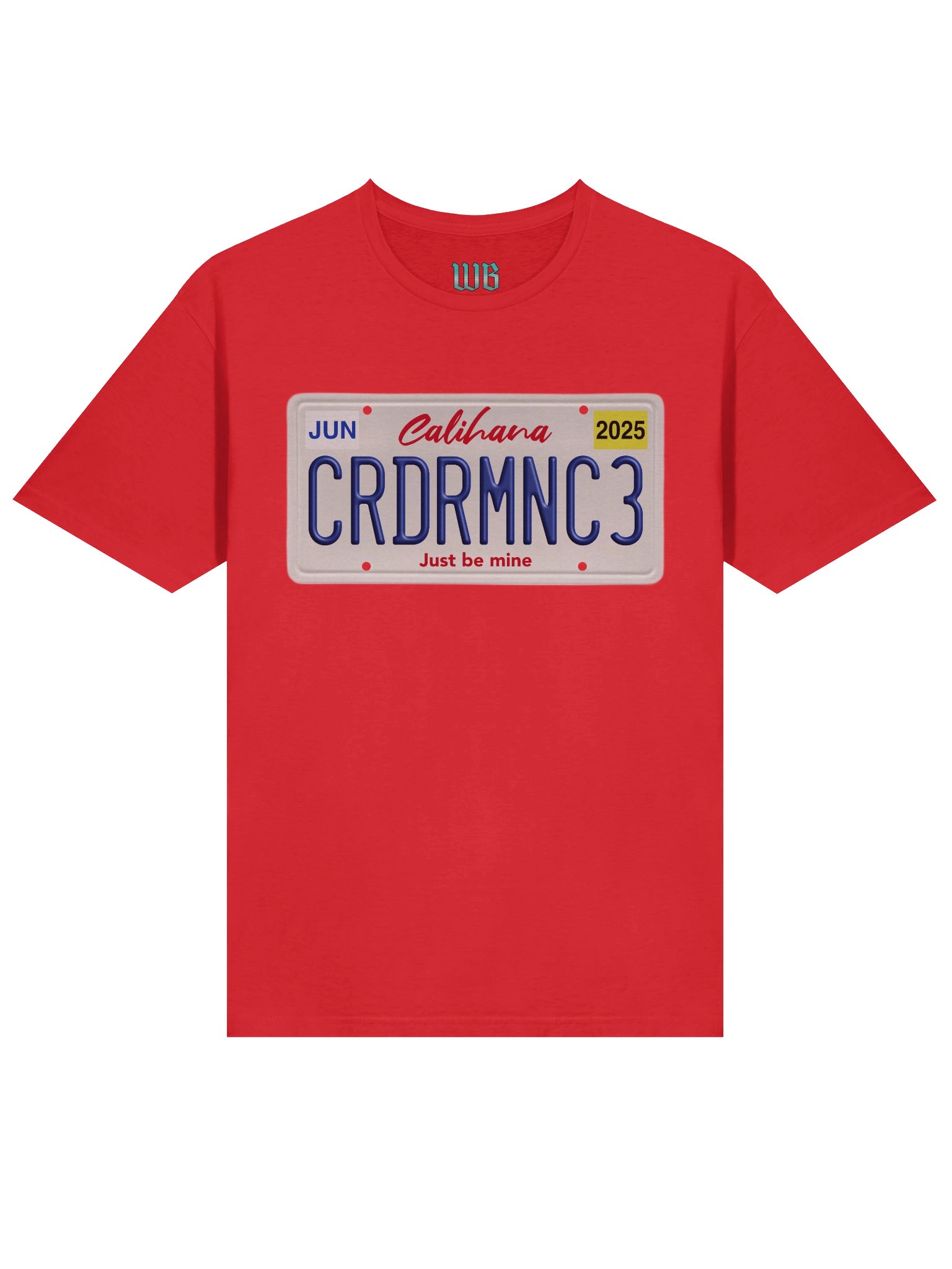 Cardiac Romance Licence Plate T-Shirt product image (3)