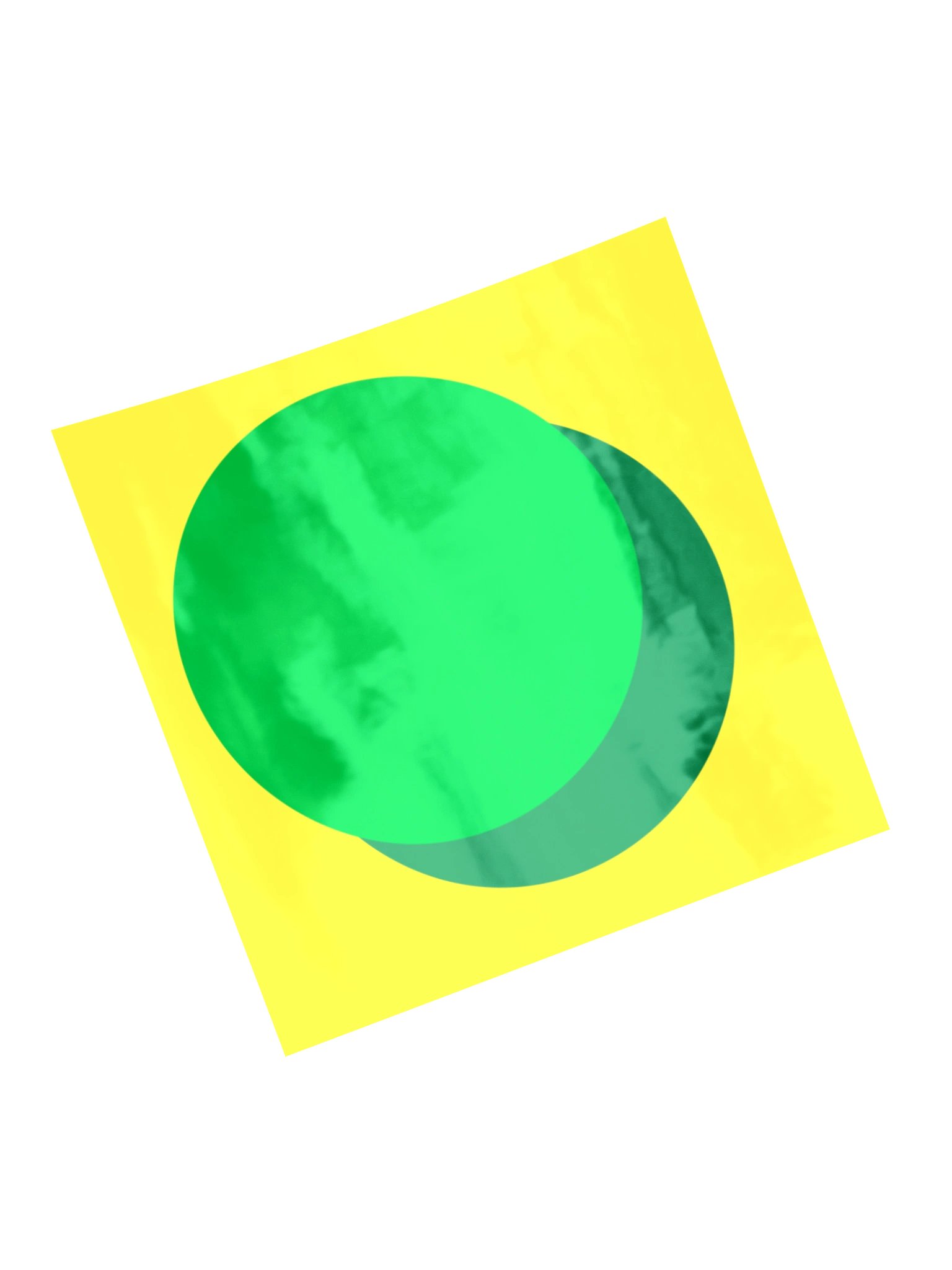 HOLO ZURC Sticker YELLOW; Kiss-cut, Blank product image (5)