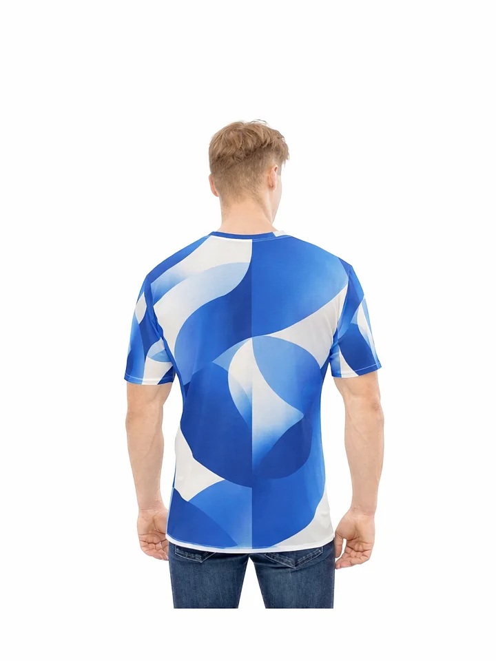 Blue Geometric Movement All-Over T-Shirt product image (2)