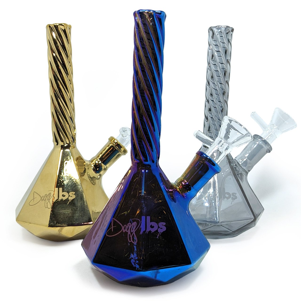 Snoop Dogg lbs - 6.5" Twista Electro Plated Water Pipe product image (1)