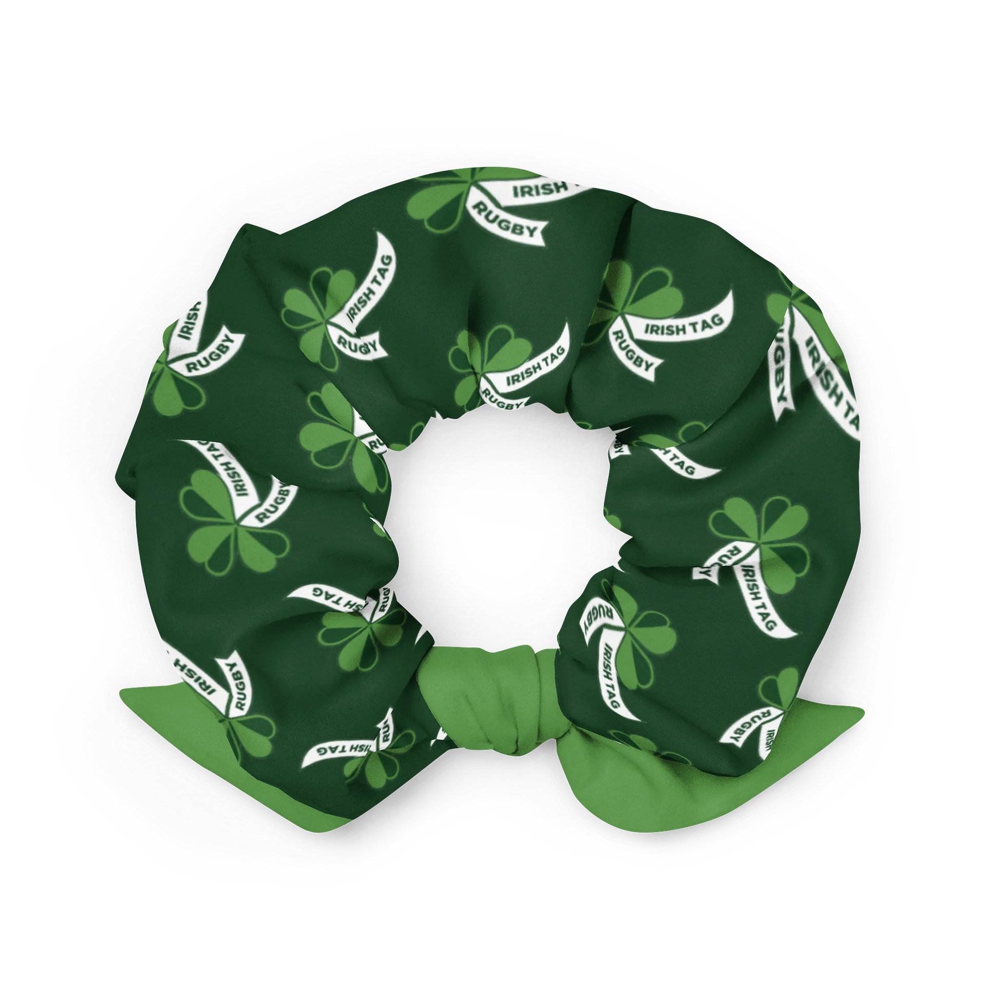 Irish Tag Rugby ☘️ Recycled Hair Scrunchie ♻️ product image (2)