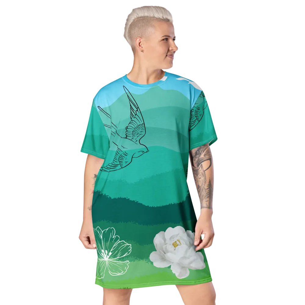 Bird in Flight Floral Horizon product image (7)