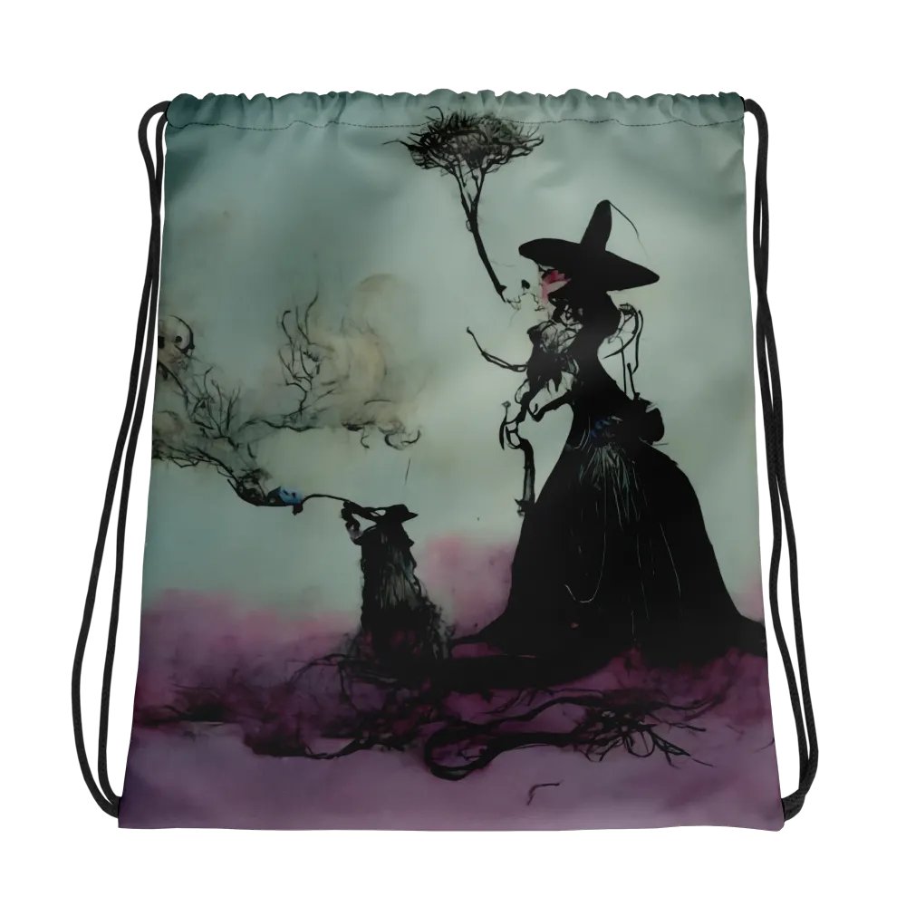 Mystical Witchcraft Drawstring Backpack product image (1)