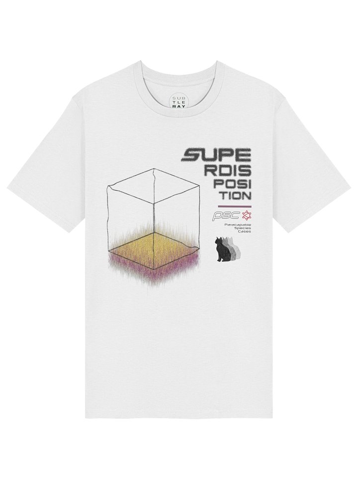 Superdisposition / Cat White Tee (Ships from EU/UK) product image (1)