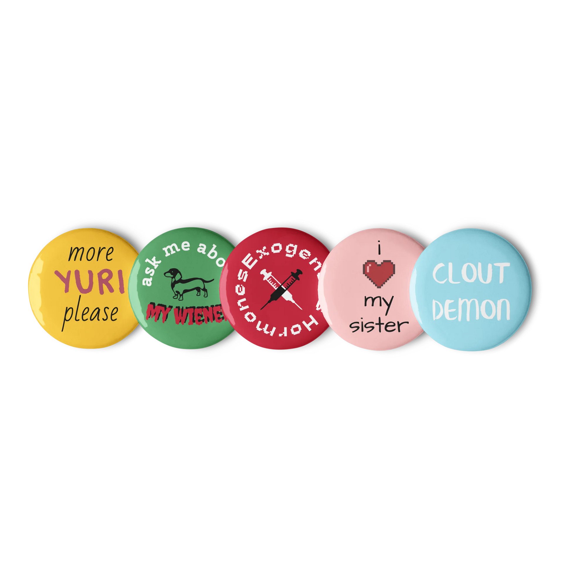 millennial cringe button set product image (2)