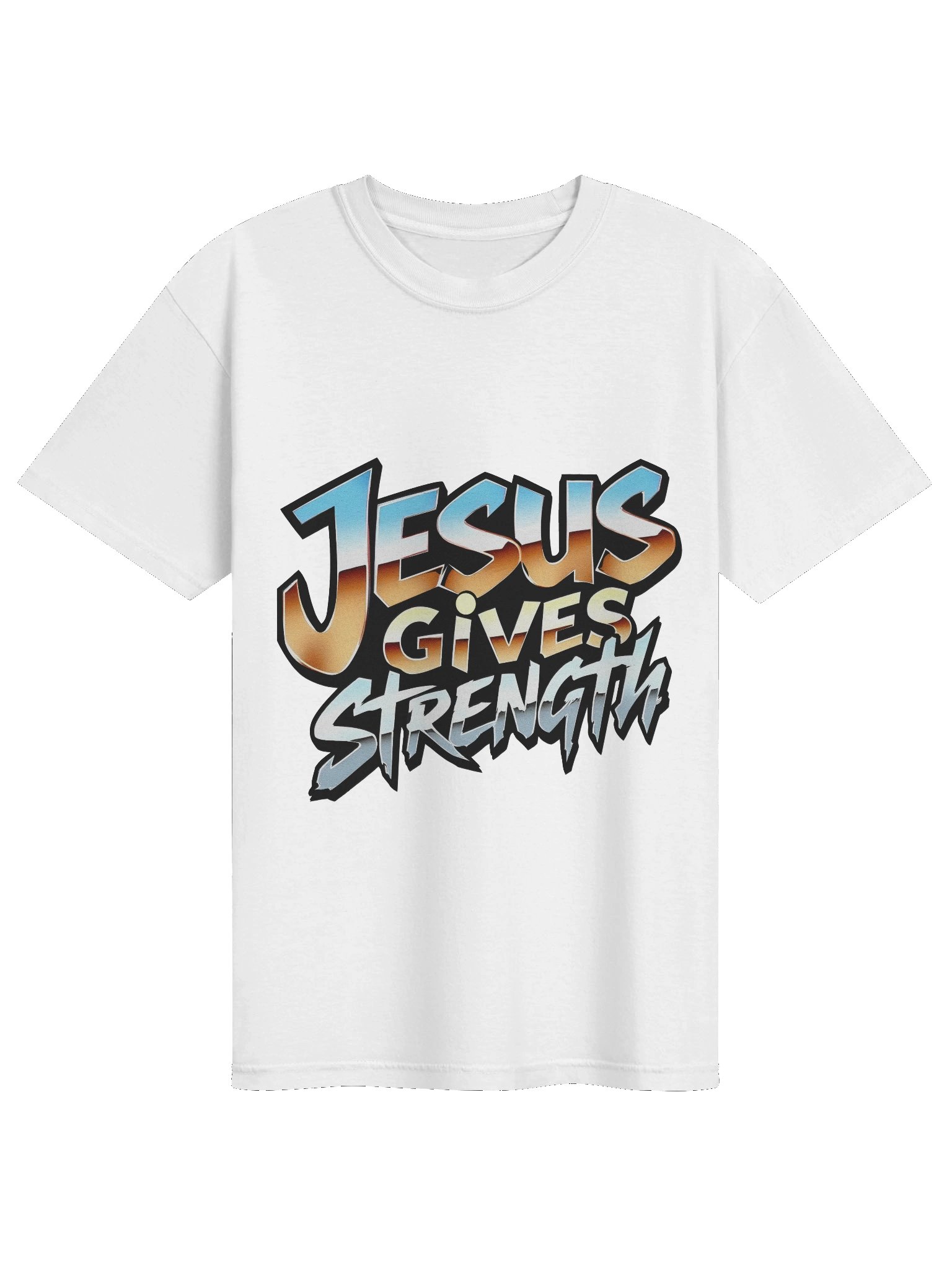Jesus Gives Strength Workout T-shirt product image (2)